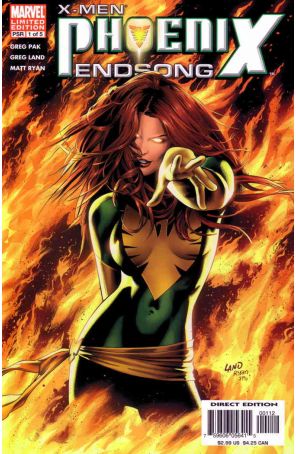 X-Men: Phoenix-Endsong 1A published by Marvel with cover art by Greg Land