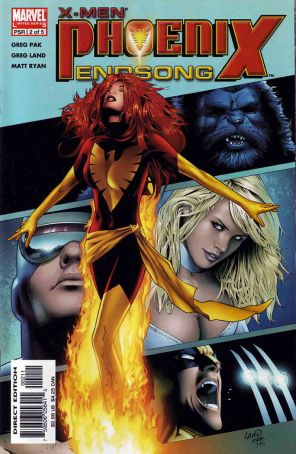 X-Men: Phoenix-Endsong 2 published by Marvel with cover art by Greg Land
