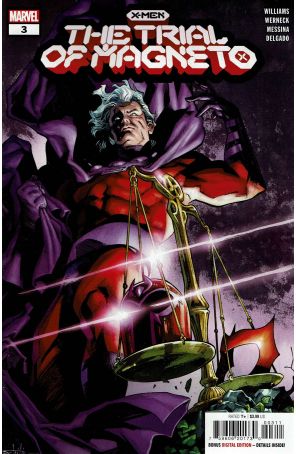 X-Men: The Trial of Magneto 3 published by Marvel with cover art by Valerio Schiti