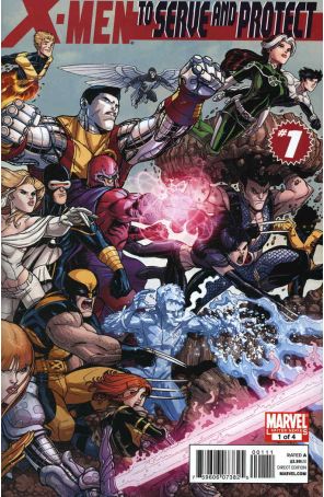 X-Men: To Serve and Protect 1 published by Marvel with cover art by Nick Bradshaw