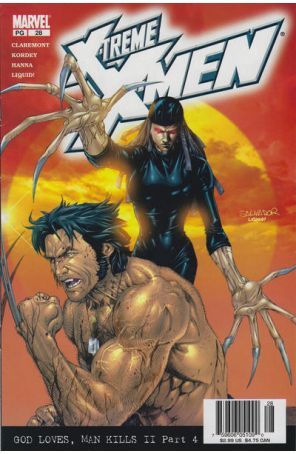 X-Treme X-Men 28 (Newsstand) published by Marvel with cover art by Salvador Larroca