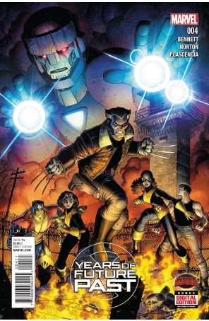 Years Of Future Past 4 published by Marvel with cover art by Arthur Adams