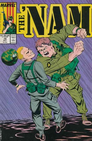The Nam 18 published by Marvel with cover art by John Beatty