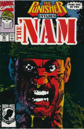 The Nam 52 published by Marvel with cover art by Jorge Zaffino