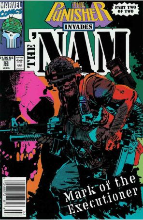 The Nam 53 (Newsstand) published by Marvel with cover art by Jorge Zaffino