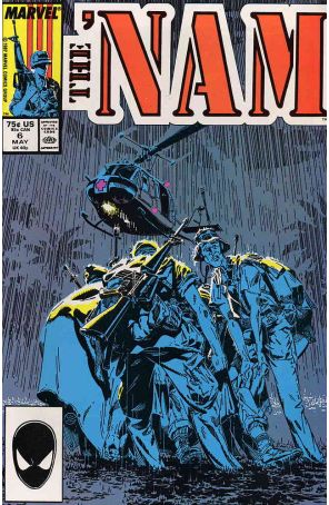 The Nam 6 published by Marvel with cover art by Michael Golden