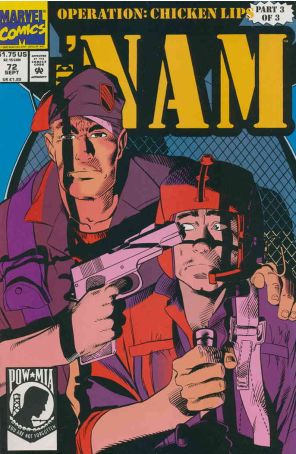 The Nam 72 published by Marvel with cover art by Wayne Vansant
