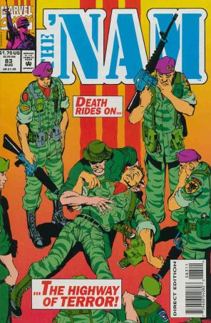The Nam 83 published by Marvel with cover art by Mike Harris