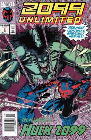 2099 Unlimited 1 (Newsstand) published by Marvel with cover art by Chris Wozniak