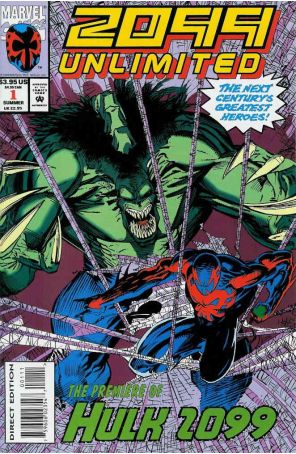 2099 Unlimited 1 published by Marvel with cover art by Chris Wozniak