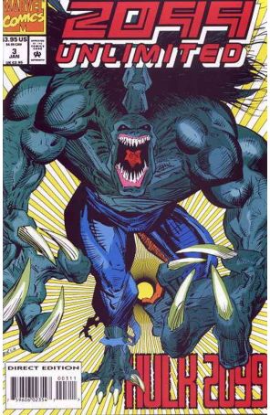 2099 Unlimited 3 published by Marvel with cover art by Joe Brozowski