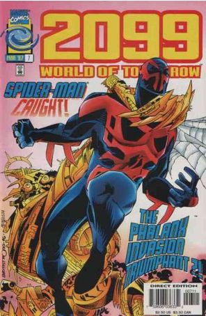 2099: World of Tomorrow 7 published by Marvel with cover art by Jason Armstrong