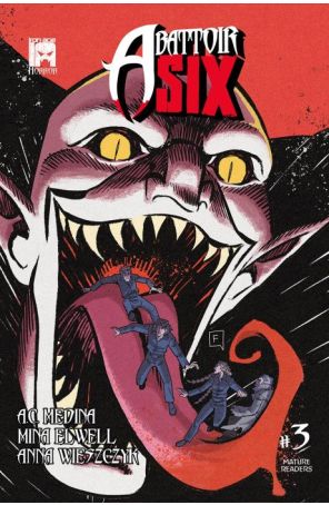 Abattoir Six 3 published by Iron Age with cover art by Bruno Ferrante