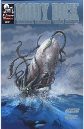 Moby Dick: Back From the Deep 4 published by Matt Schorr with cover art by Joe Bilicic