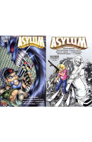 Asylum (Maximum) 5 published by Maximum with cover art by Dan Fraga