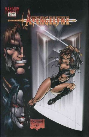 Avengelyne (Mini-Series) 3A published by Maximum with cover art by John Stinsman