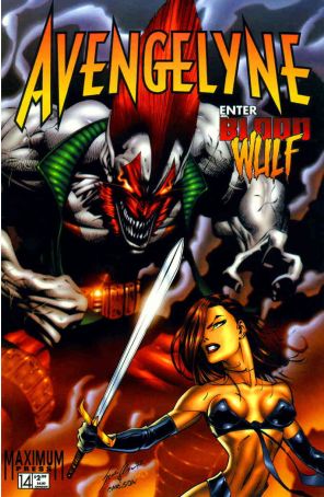 Avengelyne (Vol. 2) 14 published by Maximum with cover art by Scott Clark