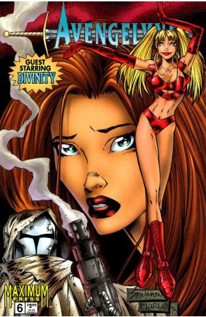 Avengelyne (Vol. 2) 6 published by Maximum with cover art by John Stinsman