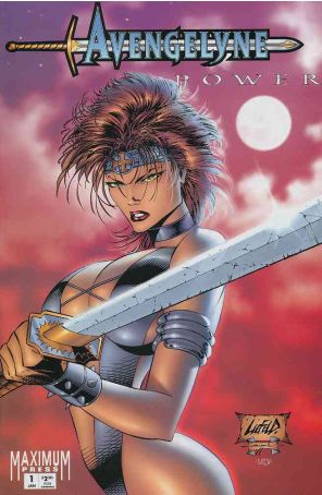 Avengelyne: Power 1A published by Maximum with cover art by Rob Liefeld