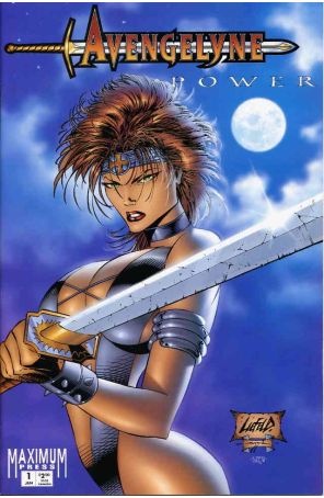 Avengelyne: Power 1B published by Maximum with cover art by Rob Liefeld