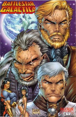 Battlestar Galactica (Maximum) 4 published by Maximum with cover art by Rob Liefeld
