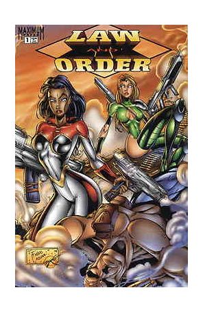 Law and Order 1A published by Maximum with cover art by Marat Mychaels and jon Sibal