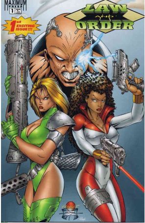 Law and Order 1 published by Maximum with cover art by Marat Mychaels and jon Sibal