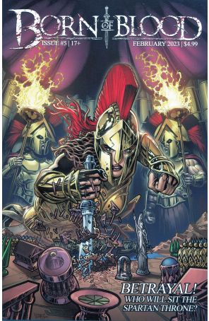 Born of Blood (2nd Series) 5 published by Merc with cover art by Jeff Edwards