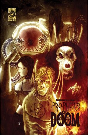 Prophets of Doom 1C published by Midnight Factory with cover art by Ben Templesmith