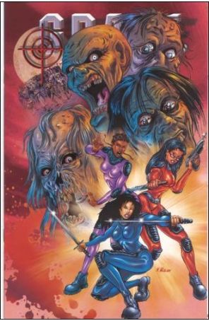 Grave Grrrls: Destroyers of the Dead 1A published by Midnight Show with cover art by Ken W. Wolak