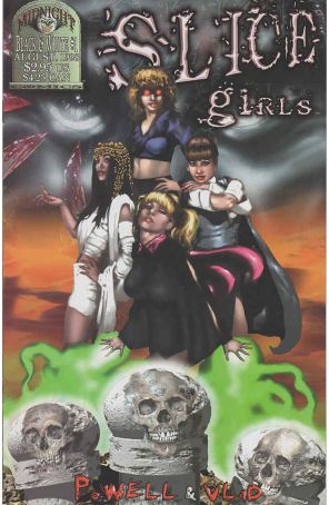Slice Girls Black And White 1 published by Midnight with cover art by Eric Powell