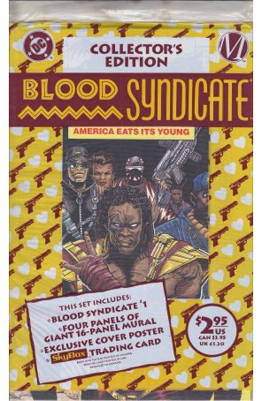 Blood Syndicate 1 (with card) published by DC with cover art by Denys Cowan