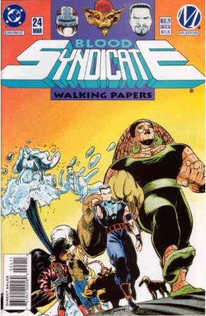 Blood Syndicate 24 published by DC with cover art by Chris Cross