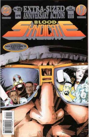 Blood Syndicate 25 published by DC with cover art by Chris Cross