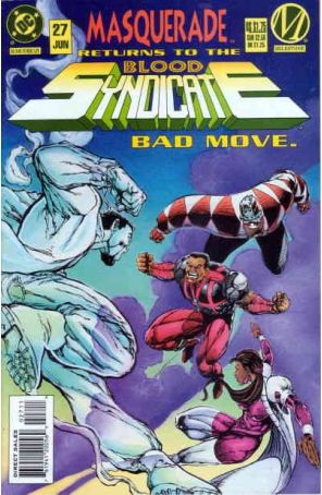Blood Syndicate 27 published by DC with cover art by Eric Battle