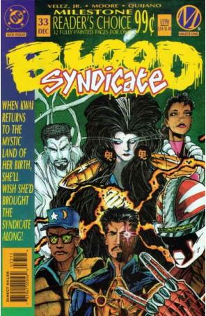 Blood Syndicate 33 published by DC with cover art by Jeffrey Moore