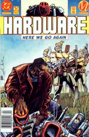 Hardware 14 (Newsstand) published by DC with cover art by Denys Cowan