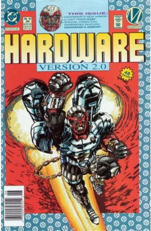 Hardware 16 (Newsstand) published by DC with cover art by John Byrne