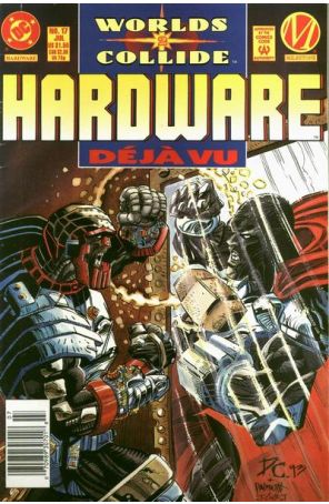 Hardware 17 (Newsstand) published by DC with cover art by Denys Cowan