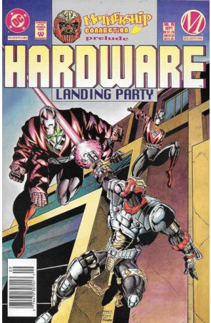 Hardware 19 (Newsstand) published by DC with cover art by Humberto Ramos