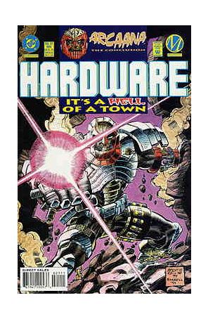 Hardware 21 published by DC with cover art by Prentis Rollins