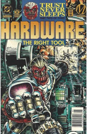 Hardware 23 (Newsstand) published by DC with cover art by Mark D. Bright