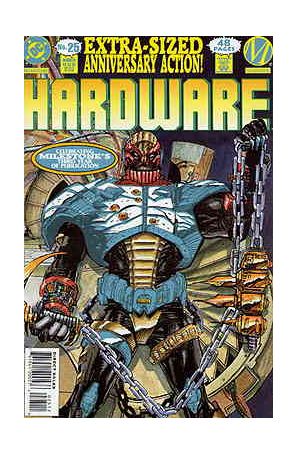 Hardware 25 published by DC with cover art by Denys Cowan