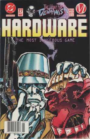 Hardware 27 (Newsstand) published by DC with cover art by Denys Cowan