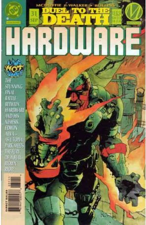 Hardware 31 published by DC with cover art by Kent Williams