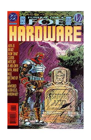 Hardware 32 published by DC with cover art by Mark D. Bright
