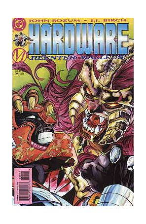 Hardware 38 published by DC with cover art by Eric Battle