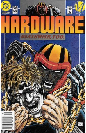 Hardware 6 (Newsstand) published by DC with cover art by Denys Cowan