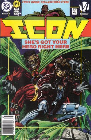 Icon 1 (Newsstand) published by DC with cover art by Denys Cowan