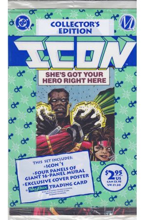 Icon 1 (with poster) published by DC with cover art by Denys Cowan